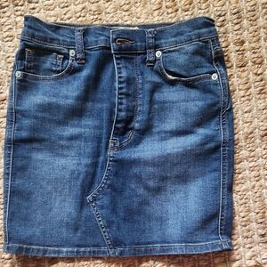 Free People Denim Mini Skirt
